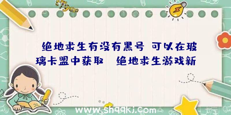 绝地求生有没有黑号？可以在玻璃卡盟中获取！（绝地求生游戏新号运用违规方法）